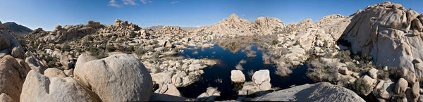 Joshua Tree Park Panorama : VIEW "LANDSCAPES' GALLERY : Fine Art Photography by Devadatta Best, photographic prints for sale, phone:  (310) 922-3025