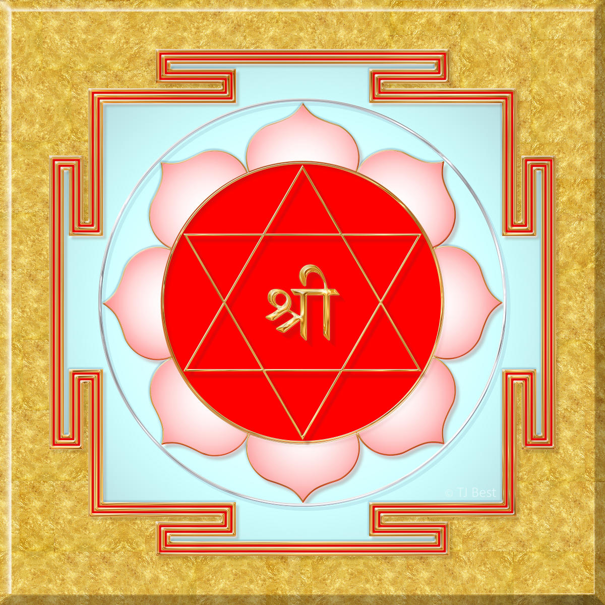 Mahalakshmi Yantra.
Available on canvas an professional metal and  on photographic paper. Go to bit.ly/mahalakshmiyantra